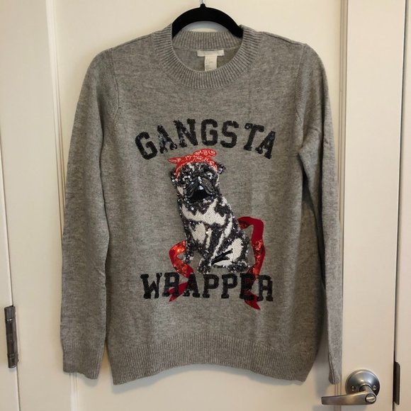H&M Holiday Pug Sweater - Picture 1 of 3